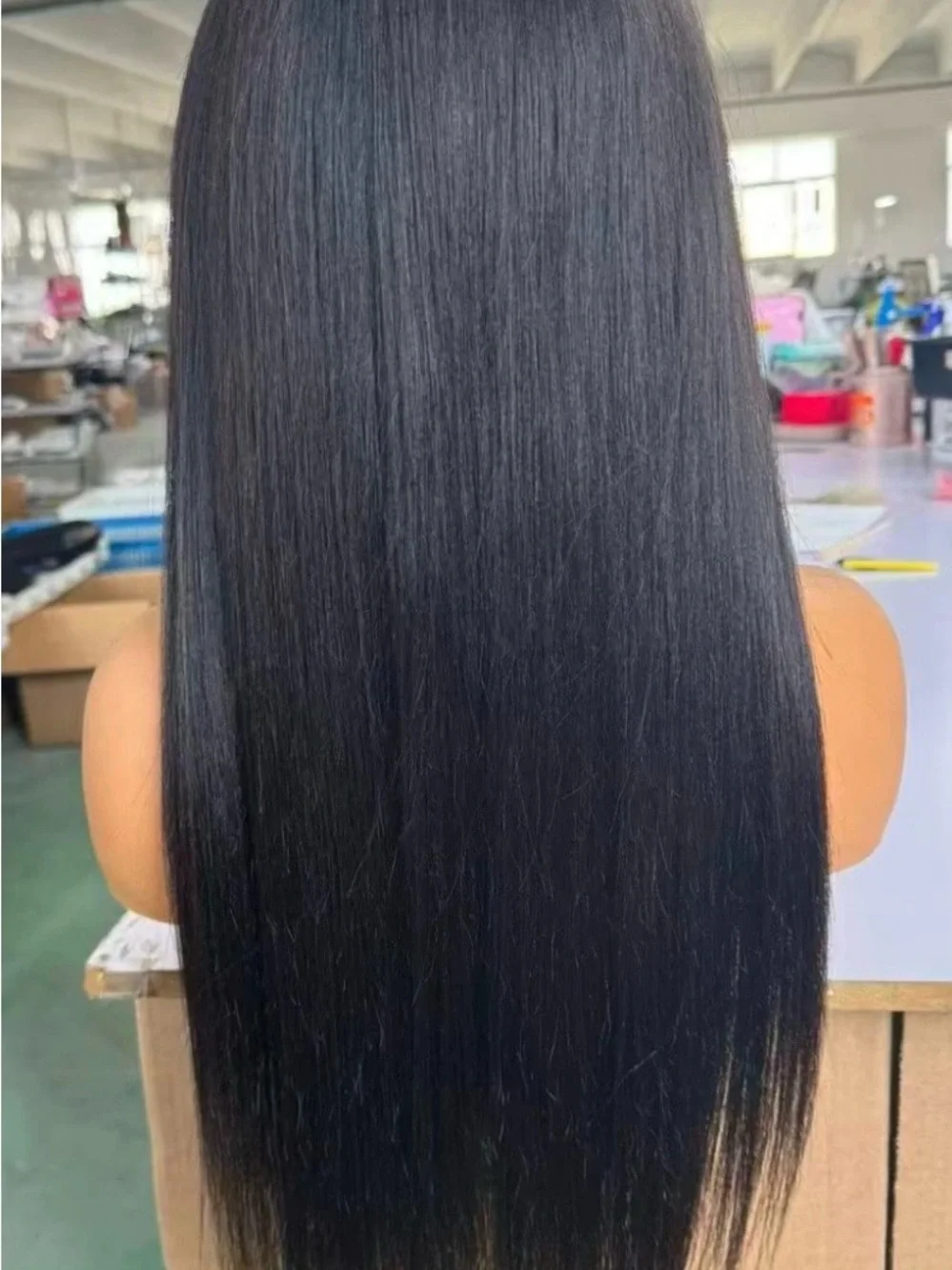 Black Straight Lace Front Wig - Sleek Natural-Look Hair